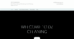 Desktop Screenshot of dzcleaning.co.uk