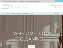 Tablet Screenshot of dzcleaning.co.uk